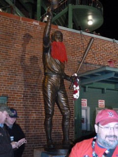 The new statue of Yaz- bearded!